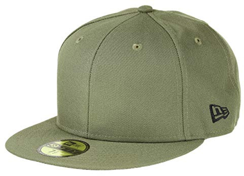 New Era Blank Olive 59Fifty Basecap - 7 5/8-61cm (XL)