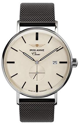 Iron Annie Herrenuhr mit Lederband Serie Classic Quarz Kleine Sekunde Datum 5938M-5