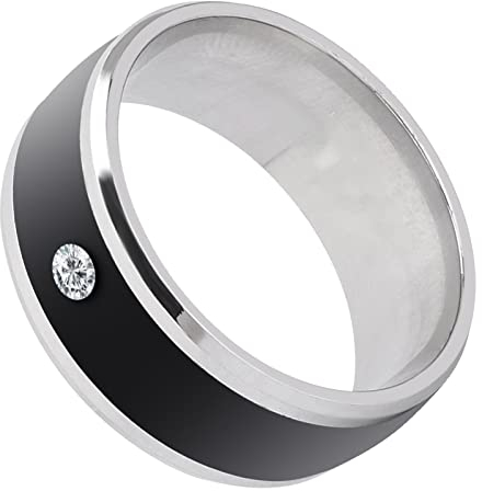Smart Ring, Keine Gebühr und Tiefe Wasserdicht Universal Wear Smart Ring, Magic Wearable Device Universal Ring für Mobiltelefon(Größe13)