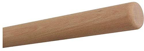 TIBU Buche unbehandelt Holz Handlauf Geländer 30-500 cm Wandhandlauf Wand Treppe ohne Halter, Länge: 700 mm / 70 cm / 0,7 m Enden: Radius gefräst