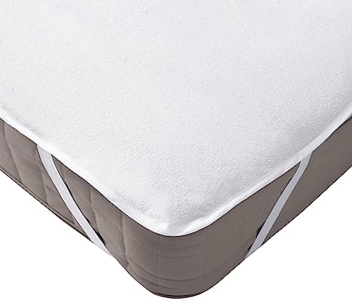 Beedsooth Coprimaterasso Impermeabile 140x200 cm, Proteggi Materasso Francese Spugna di Cotone Top, Lenzuolo Cerata Letto Una Piazza e Mezza per Incontinenza e Lavabile con 4 Angoli Elasticizzati