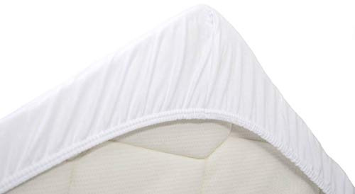 Snoozing Spannbettlaken, Doppeljersey – 90 x 210/220 cm – Weiß