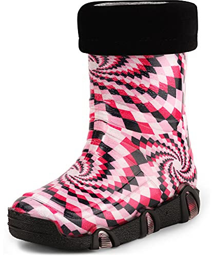 Ladeheid Kinder Mädchen Jungen Gummistiefel Gefüttert Swk2021 (Muster-54, 21/22 EU)