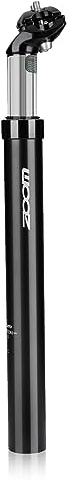 splumzer Fahrradsattelstützen, Fahrradfedersattelstütze 27,2/31,6 mm, Verstellbare Aluminium-Sattelstütze für MTB, Rennrad, Mountainbike (Schwarz, 27.2mm)