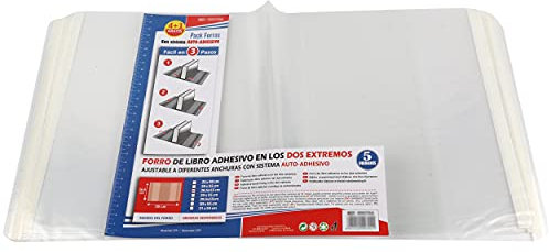 10 Stück Buchumschlag 28.5x55cm Transparent selbstklebend und verstellbar, 10 Stück Buchhülle Perfekt zum Schutz von Büchern