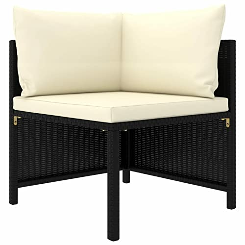 Festnight Ecksofa Rattan Eckteil Lounge Gartenmöbel Set Gartenlounge Gartensofa