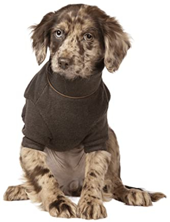 Fleece Dog Jumper Puppy Jacket Winter Coat XS, S, M, L, XL Pet Clothes Pet Jacket 7 Colours (Small, Bark)