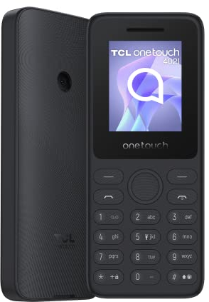 TCL 4021 - Teléfono móvil fácil de Usar, Pantalla 2G de 4,6 cm, cámara Trasera, 4 MB de RAM, 4 MB de ROM, batería de 1030 mAh