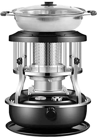 hornillo gas Calentadores de aceite for acampar, espacio de acero inoxidable Universal Handy Outdoor Queroseno Estufa Quemador Calentadores de parafina de aceite for acampar, Estufa de camping for pat