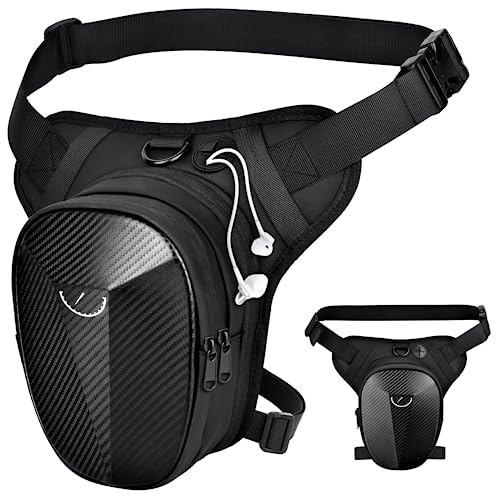 KTUEOV Beintasche Motorrad Herren, Oberschenkeltasche Wasserdicht Beinbeutel Beintasche für Herren Damen Erhöhte Kapazität Abnehmbare Hüfttasche Motorrad Tasche Bein für Laufen, Radfahren, Camping