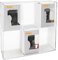 Acrylic Pop Display Case for 4 Inch Display case Pop Collectible Toy Figures Storage Organizer Fits 6 Regular Size Pop Boxes Clear Wall Mounted Or Desktop 2 Tiers Pop Display Shelf