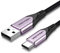 VENTION Cable USB a USB C 1.5m, Cable USB A a USB C de Carga Rápida de 3A, Cable Trenzado USB C Macho a USB Macho para Power Bank, Galaxy S23, iPad Pro, iPad Mini, S22, S21, Z Flip, etc. - Morado