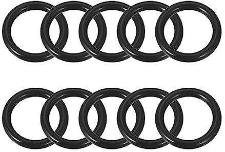 M METERXITY 10Stk Nitril Gummi O-Ringe - Dichtungen Anwenden Rohrleitungen (18x13.6x2.2mm Schwarz)