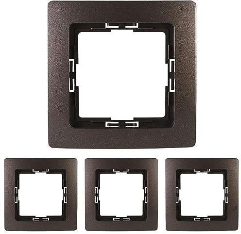 Kopp 308426061 Abdeckrahmen 1-Fach Paris Palisander-Braun (Packung mit 4)