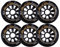 Inline-Skate-Räder mit 6/8er-Pack Inline-Skate-Räder, 85 A, 90 mm, 100 mm, 110 mm, Ersatzräder für Rollschuhe, Rollschuh-Räder für drinnen und draußen, Gepäckräder, Stützräder, 6 Packungen, 100 mm