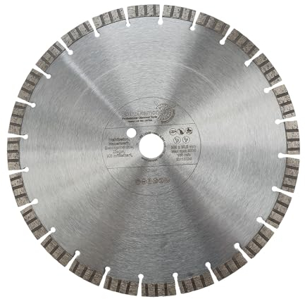 EDW Profi Diamanttrennscheibe Beton 350 mm x 30,0 mm Segmenthöhe 15 mm TURBO SUPERCUT universelle Diamant Trennscheibe für Beton Stahlbeton Granit Mauerwerk