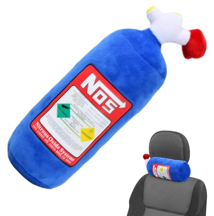 Volumoon 28CM Kissen Plüsch, Auto-Dekor-Kopfstützenkissen, Nos Kissen Kreatives Plüschkissen, Nackenstütze Auto, Cars Kissen Auto Kopfstuetze für Zu Hause Auto Verwenden Auto Dekor Sofakissenspielzeug