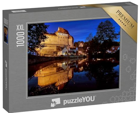 Puzzle 1000 Teile XXL „Cadoluburg, EIN Schloss mit Spiegelung“ – aus der Puzzle-Kollektion Burgen