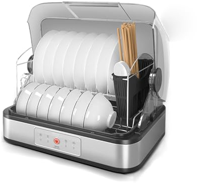 Compact Dishwasher Household Mini-Sall Dishardryer - Touch Control Operation for Clean, Sterilize, Dry, and Storage - All-Purpose Dishes Bowls Cups (Dry Only)