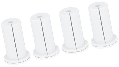 Kit de Routage de Câbles de 1 Pouce, Passe-câble Ethernet Robuste, Passe-câble Mural Facile à Utiliser pour l'organisation des Câbles, 4 Passe-câbles Compacts (WHITE)
