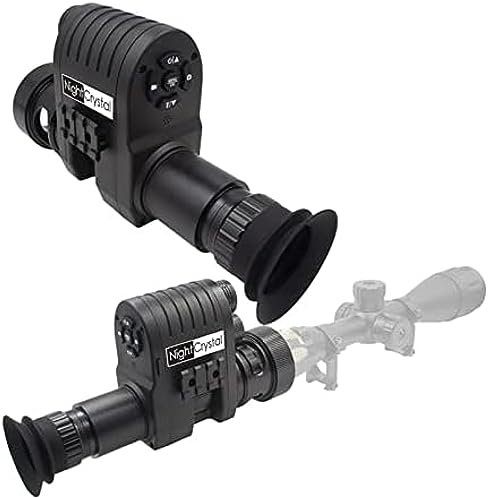 Night Vision Scope Camera Hunting Rear Sight HD 1080P Portable 4X Digital Zoom - Add On Attachment for a Clear View in the Dark