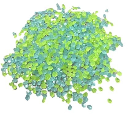 Dualoai 3–5 mm im Dunkeln leuchtende Kieselsteine, Sand, leuchtender Stein, Bastelmaterial für die Dekoration des Schwimmbads