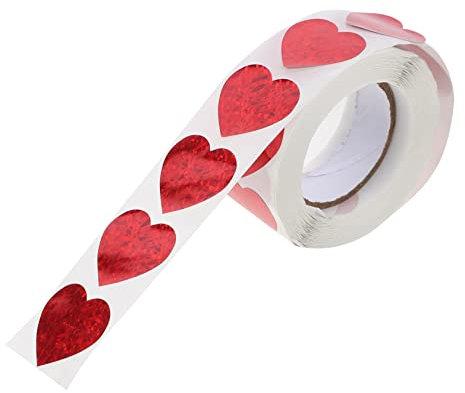 OFFSCH 500stücke Herz Aufkleber Abnehmbare Dekorative Liebesaufkleber Für Körper Für Notizbücher Bäckereien Und