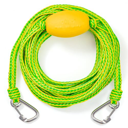 Botepon Jetski Tow Rope and Anchor Line – 40FT Floating Towing Rope for Jet Ski Rescue, PWC Recovery, and Anchor Lines for Bass Boats, Jon Boat, PWC, Seadoo – 2200 lbs Break Strength