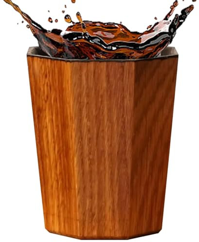 Byeaon Whiskey Grail, Barrel-Shaped Cocktail Cup, Rustic Cocktail Glass, Versatile Functionality, Easy Care & Instant Enjoyment, 7.8x5.8x9.1cm/3.07x2.28x3.58 Inches, for Parties, Home, Barbecues