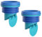 Générique Joint de Toilettes Anti-Odeur avec clapet Anti-Retour pour tuyaux en PVC de 100 à 110 mm(Bleu)
