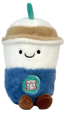 Xshelley 22 cm gefüllte Blase Tee Nahrung Milch Tasse Plüsch Spielzeug Kissen, weiche Kawaii Umarmung Plüsch Puppe Geschenke für Kinder