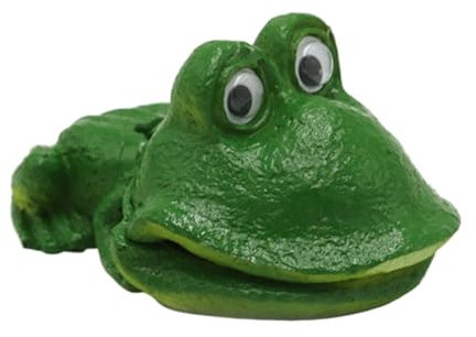 Genérico Decoraciones de Burbujeador para Acuario - Figuras De Rana De Resina con Burbujas Decorativas | Estatua Decorativa de Pecera en Resina para Paisajes de Hábitat de Agua Dulce