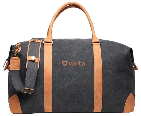 Vinga Bosler Recycled Canvas Duffle Bag (One Size) (Black)