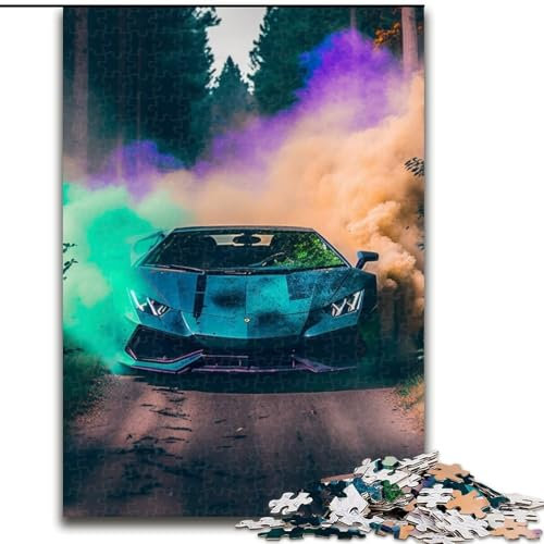 Puzzle 1000 Teile, Cooles Sportwagen-Puzzle für 1000 Teile, anspruchsvolles Denkspiel für Teenager, Spaß für den Spieleabend mit der Familie (Größe 38x26cm)