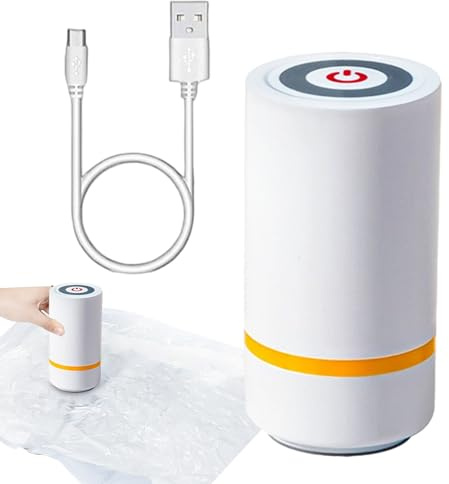 Pompe à Vide Électrique - Pompe À Air Électrique Compact Sack Vaacuum | Design Léger Portable Vide | Pour Vêtements En Sac, Voyage Et Ménage