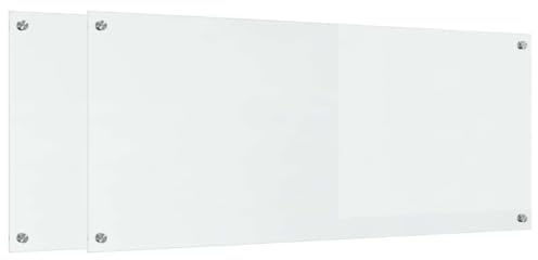 vidaXL Küchenrückwand 2 STK. Transparent 120 x 50 cm Gehärtetes Glas