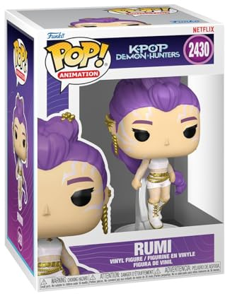 Funko POP! Animation: Netflix Netflix Kpop Demon Hunters - Rumi with Chase | Offizieller Fanartikel und Merch - Vinyl Sammelfigur als Regal Deko - Geschenkidee zum Geburtstag für Fans und Sammler