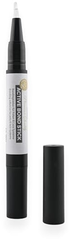 LUTTMANN® Active Bond Stick - Colla per sistema di capelli in pratico bastone girevole, pennello di precisione integrato, ideale per riincollare sistemi Toupet, Lace & Foil