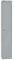 BISLEY Garderobenschrank Office, 1 Abteil, 1 Fach, T 305 mm, Metall, 355 Silber, 30.5 x 30.5 x 180.2 cm