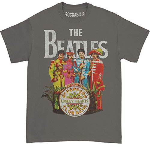 The Beatles Sgt Pepper Charcoal Men's T-Shirt