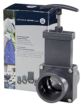 FIAP GateValve ACTIVE 50 mm - Zugschieber mit Edelstahlspindel und -schieber, 2x Klebemuffe, Ø 50 mm -