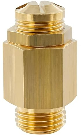 Fittingstore - Mini valvola di sicurezza regolabile 0,5–60 bar – G 1/8, G 1/4 – Ottone – Valvola di sovrapressione, valvola di sfiato, compressore per caldaia a gas ad aria compressa (G 1/8, campo