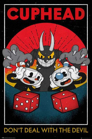 empireposter Fun - Cuphead - Craps - Videospiel Poster Plakat Druck - Grösse 61x91,5 cm
