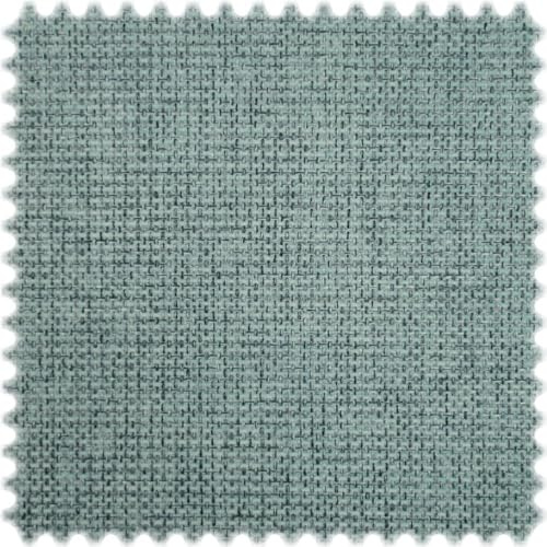 Chenille Flachgewebe Möbelstoff Cube Hellblau