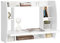 SoBuy® FWT18-W Wandtisch in weiß Wandschrank Schreibtisch Computertisch Kinderschreibtisch BHT ca:82x60x39cm