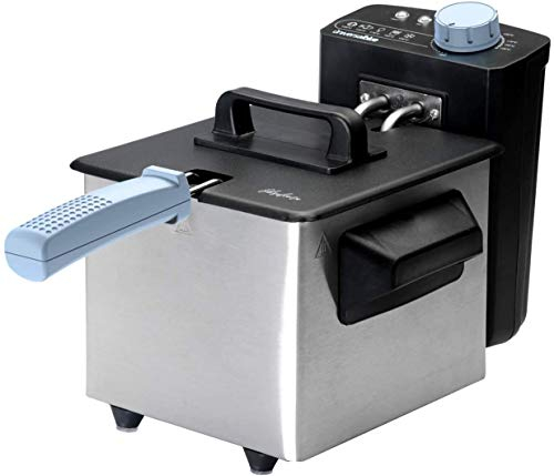 Universal Blue - Friteuse croustillante - Capacité 1.5L - Puissance 1000W - Thermostat Réglable - Protection contre la surchauffe