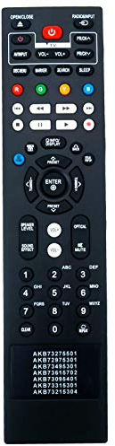 New AKB73495301 AKB73095401 7in1 Replacement Remote fit for LG Blu-ray Disc DVD Player BD620 BD650 255LG BD610 BD530 BD630 BD640 LHB976 HLX56S HLX55W LHB536 LHB336 BD560C BD590C BD670C BP620N BP620C