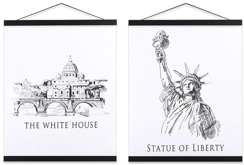 Ywlake B1 Cadre Photo Magnétique 70 cm, Cadre Poster Porte Affiches 70x100 70x50 Aimanté en Bois Naturel pour Affiche Cadre Magnetique Cadre Affiche Cadre Suspendu (70cm, Noir, 2 Paquets)