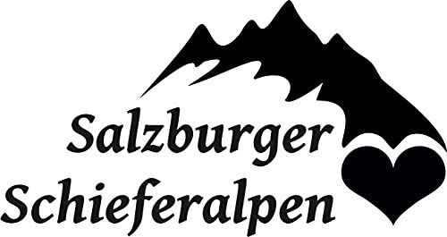 Stickerpalast 2X Auto Aufkleber SALZBURGER SCHIEFERALPEN Berg/Gebirge Österreich | 11 cm konturgeschnitten
