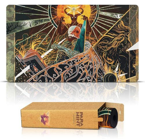 Paramint Demonic Tutor (Bordes cosidos) - Alfombra de Juego MTG de Anato Finnstark - Compatible con tapete de Juego Magic The Gathering - Juega a MTG, YuGiOh, TCG - Diseños Originales